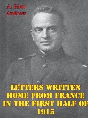 cover image of Letters Written Home from France in the First Half of 1915